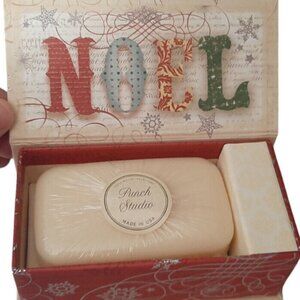 Punch Studio Triple Milled Almond Soap 4oz.+Keepsake Music Box-Joy to the World